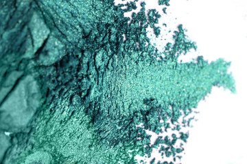 turquoise gradient Eye shadow set isolated on white background.