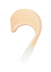 Gently beige strokes and texture of concealer
