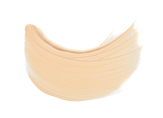 Gently beige strokes and texture of concealer