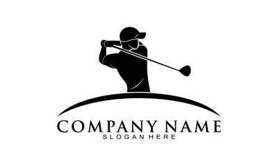 People golfing icon vector