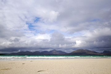 Fototapeta na wymiar Luskentyre Beach auf der Isle of Lewis and Harris in Schottland
