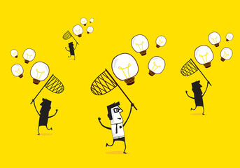 Group trying to catch idea