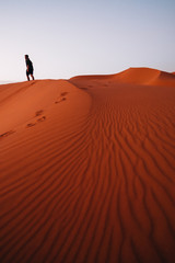 Walking thru the desert sand 