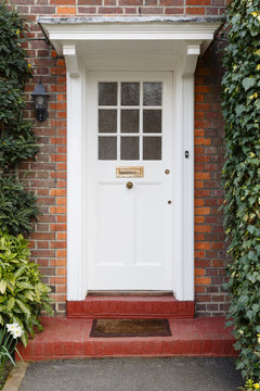 Front door to English house