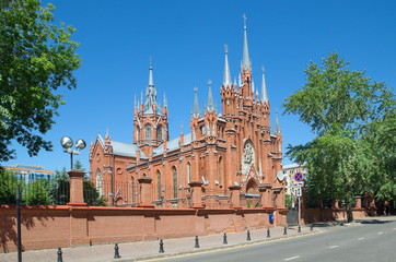 The Roman Catholic Cathedral of the Immaculate Conception of the blessed virgin Mary on Malaya Gruzinskaya street in Moscow, Russia