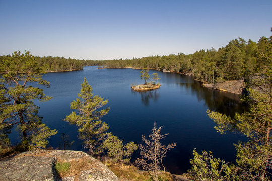 Lakeside in the Tyresta By National Park in Sweden