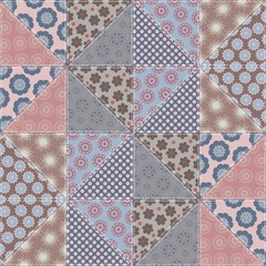 Patchwork background with a variety of patterns