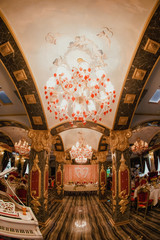 Naklejka premium interior of church of savior on spilled blood in st petersburg