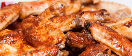 Hot and spicy, delicious deep fried buffalo chicken wings.