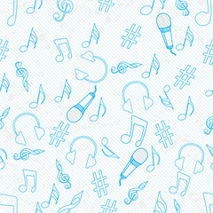 Musical seamless pattern.