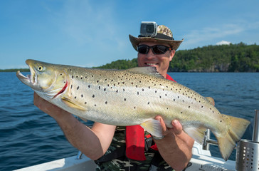 Lake trout fishing in Sweden