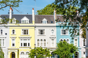 Victorian houses in Notting Hill in London