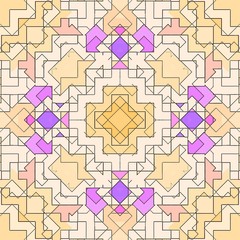 Mosaic abstract background pattern stained, decoration shape.