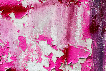 Old wall background. Cracked paint texture pattern