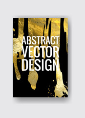 Vector Black and Gold Design Template illustration.