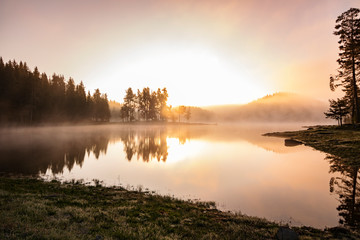 Sunrise, Shiroka polyana dam, Bulgaria