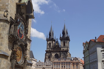 Naklejka na ściany i meble Astronomische Uhr in der Prager Altstadt