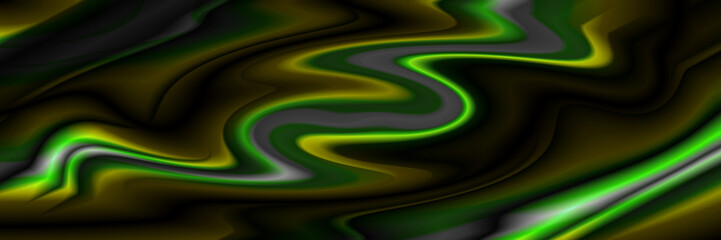 Digital Art, panoramic abstract three-dimensional objects with soft lighting, Germany