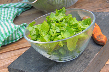 Fresh chopped sorrel