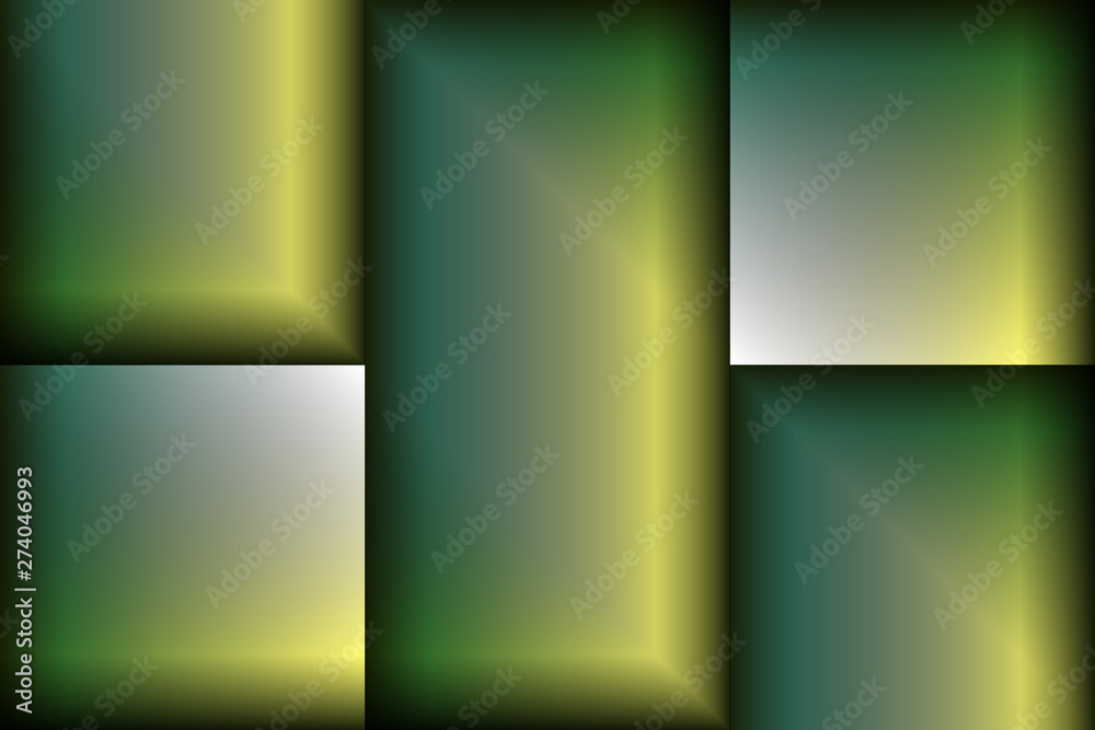 Fototapete digital art, abstract three-dimensional objects with soft lighting, germany