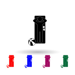 sunbathe multi color icon. Elements of beach holidays set. Simple icon for websites, web design, mobile app, info graphics