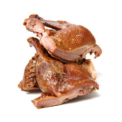 Shanghai Sauce duck on white background 