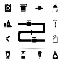 water pipes icon. Universal set of Bathroom for website design and development, app development