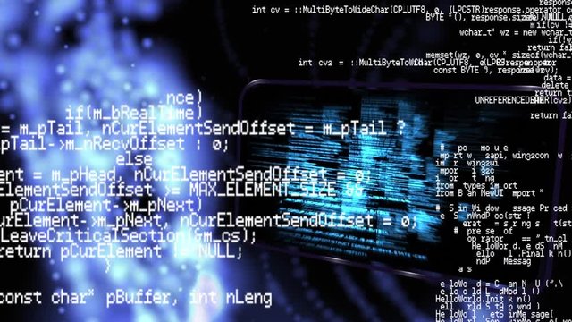 Program codes and glowing particles