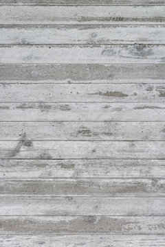Wall Made of Concrete with Wood Texture / Texture of Wooden Formwork on The Concrete Wall