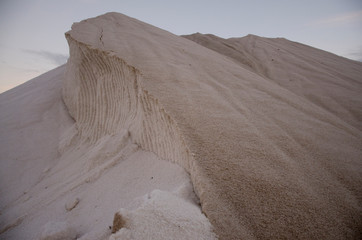 Fototapeta na wymiar A hill of salt in Ibiza