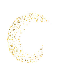 Gold Yellow Starry Background