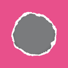 Vector paper with a hole in the middle