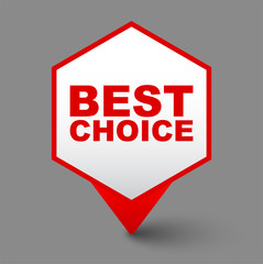 red vector banner best choice