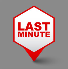 red vector banner last minute