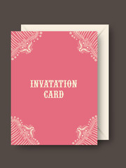 Invitation card design with cover.