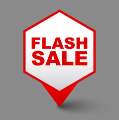 red vector banner flash sale