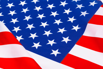 American flag border isolated on a white background