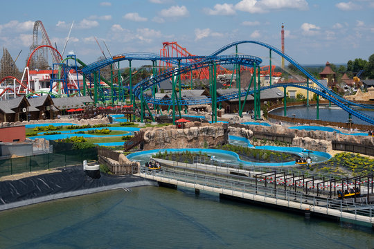 View on the amusement park