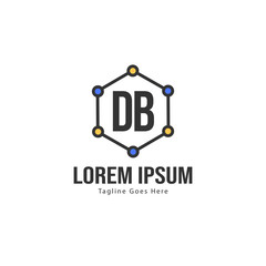 DB Letter Logo Design. Creative Modern DB Letters Icon Illustration