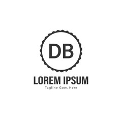 DB Letter Logo Design. Creative Modern DB Letters Icon Illustration
