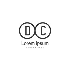 DC Letter Logo Design. Creative Modern DC Letters Icon Illustration