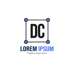 DC Letter Logo Design. Creative Modern DC Letters Icon Illustration