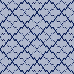 Japanese Zig Zag Diamond Seamless Pattern