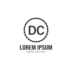 DC Letter Logo Design. Creative Modern DC Letters Icon Illustration