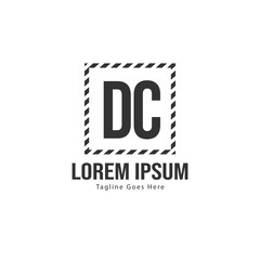 DC Letter Logo Design. Creative Modern DC Letters Icon Illustration