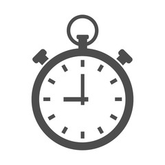 pocket watch vector icon isolated on white background. stopwatch flat icon for web, mobile and user interface design
