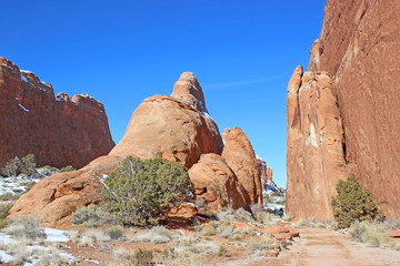 Rock formations, Arches National Park, Utah