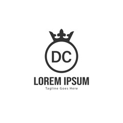 DC Letter Logo Design. Creative Modern DC Letters Icon Illustration