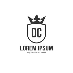 DC Letter Logo Design. Creative Modern DC Letters Icon Illustration