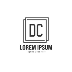 DC Letter Logo Design. Creative Modern DC Letters Icon Illustration